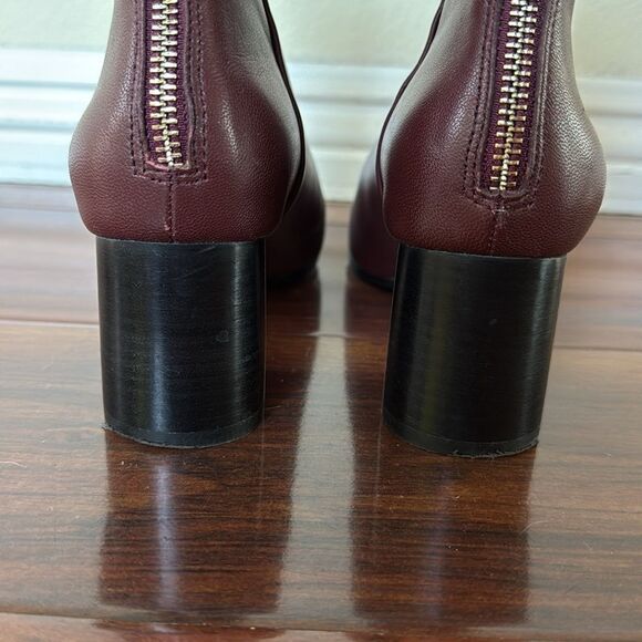 Joie Ramet Bordeaux Ankle Leather Boots Size 5.5 - Picture 6 of 11